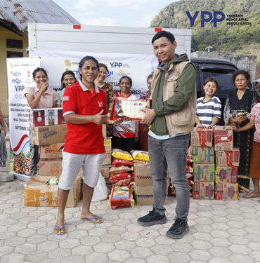 YPP SCTV Indosiar Jangkau Kecamatan Cibal untuk Salurkan Bantuan Gempa dan Dukungan Psikososial